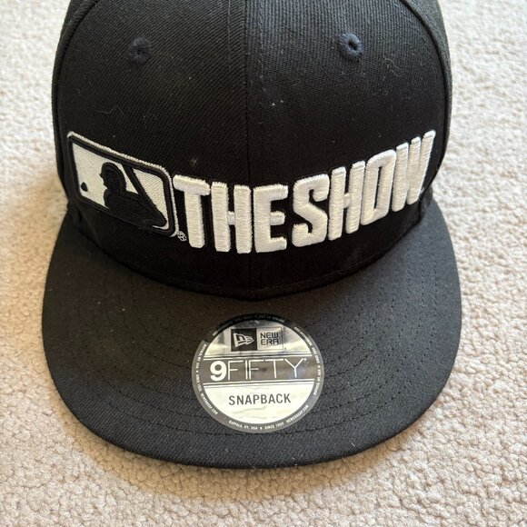The Show New Era 9Fifty Baseball Cap Snapback Black White NWT - Picture 1 of 6